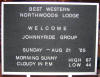 JR 2005 JohnnyRide welcome sign